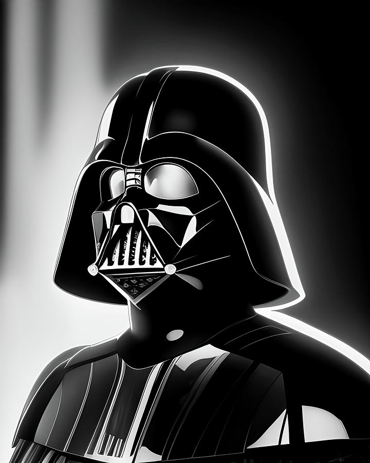 Darth Vader Portrait Art Print Digital Art by Art of Speed - Fine Art ...