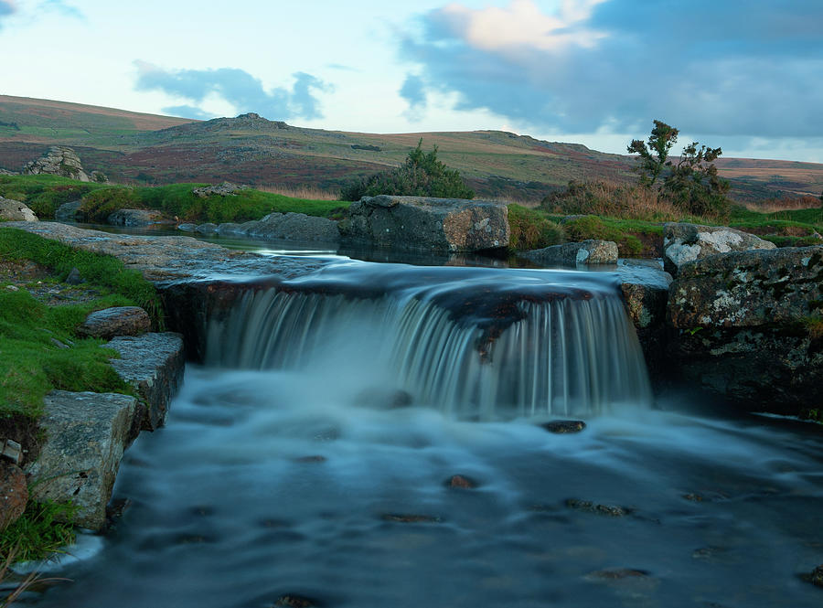 Dartmoor Waterfall Photograph by Helen Jackson