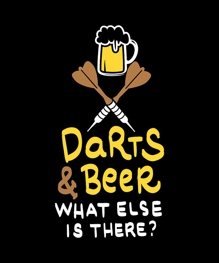 Darts And Beer - Gift Digital Art by David Schuele Art - Fine Art America