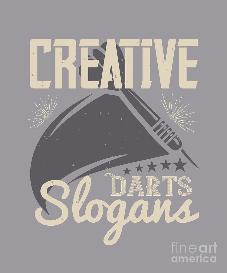 Darts Digital Art - Darts Lover Gift Creative Darts Slogan by Jeff Creation