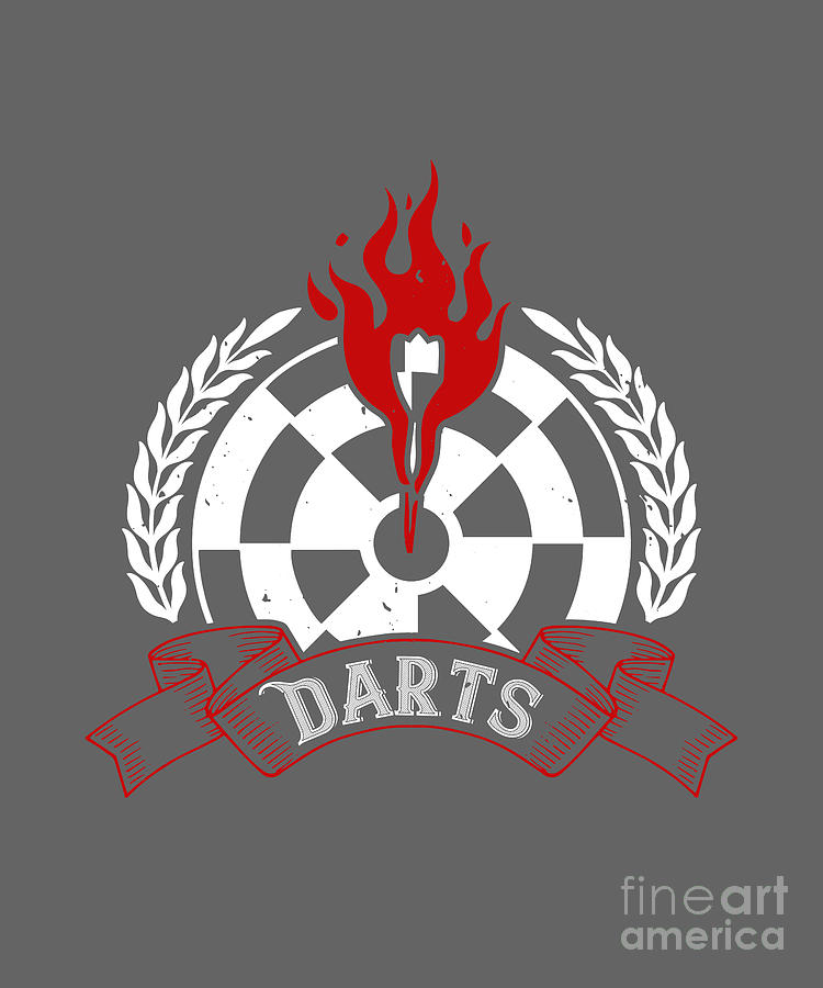 Darts Digital Art - Darts Lover Gift Darts Fanatic by Jeff Creation