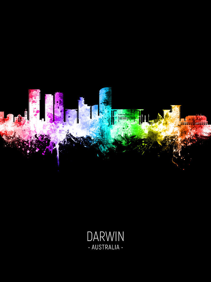 Darwin Australia Skyline #36 Digital Art by Michael Tompsett