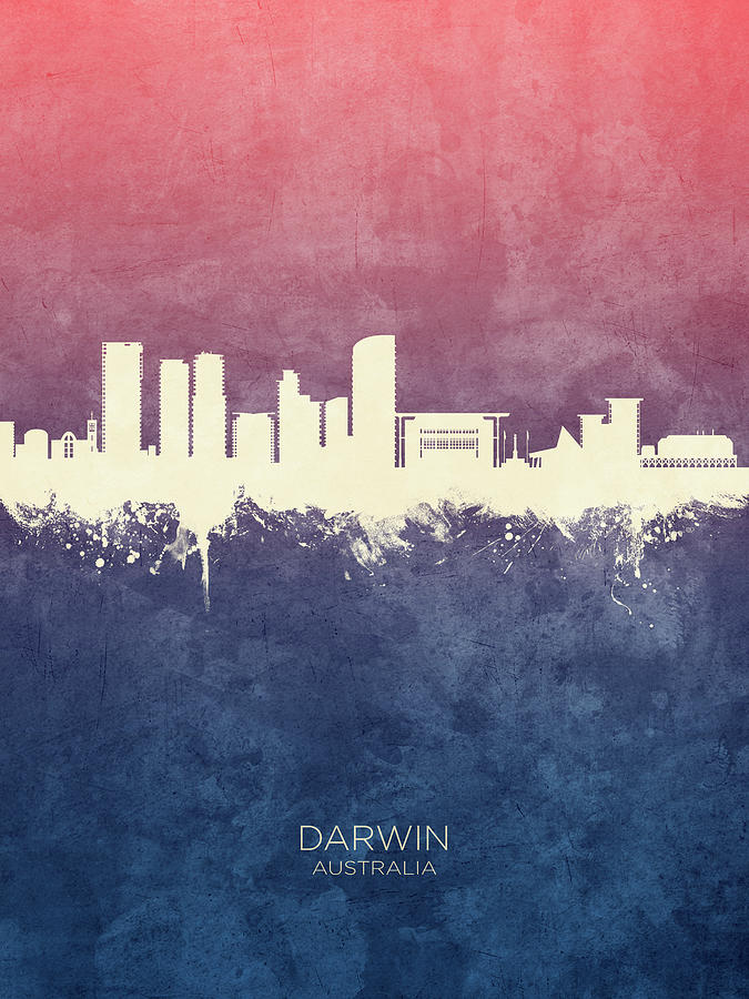 Darwin Australia Skyline #43 Digital Art by Michael Tompsett
