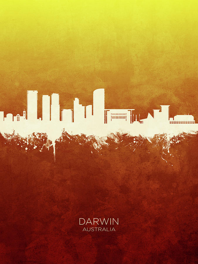 Darwin Australia Skyline #46 Digital Art by Michael Tompsett