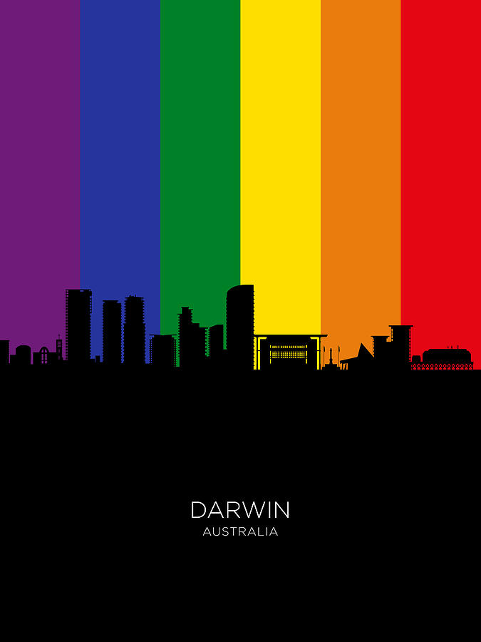 Darwin Australia Skyline #49 Digital Art by Michael Tompsett