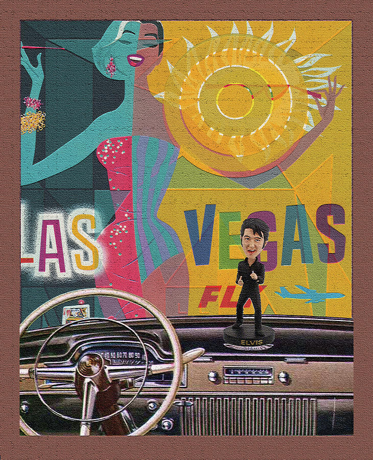 Dashboard / Elvis Digital Art by David Squibb