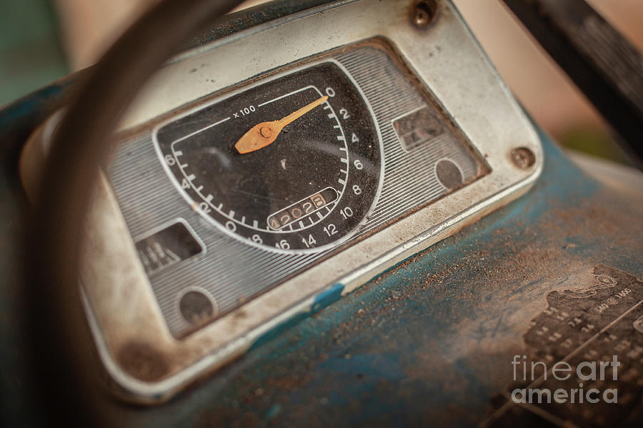 Dashboard of the tractor Photograph by Filippo Carlot - Pixels