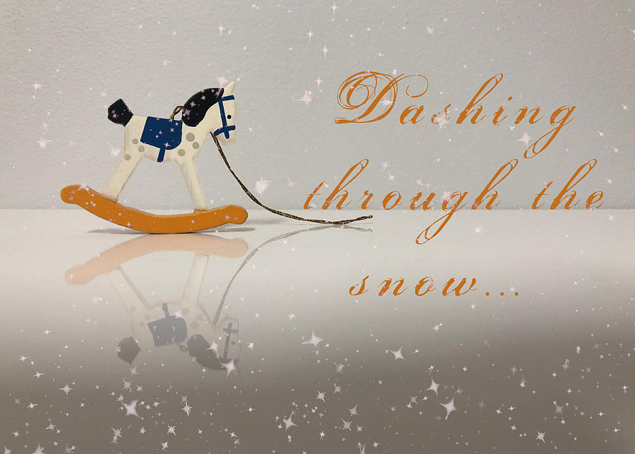 Dashing Through the Snow Mixed Media by Moira Law