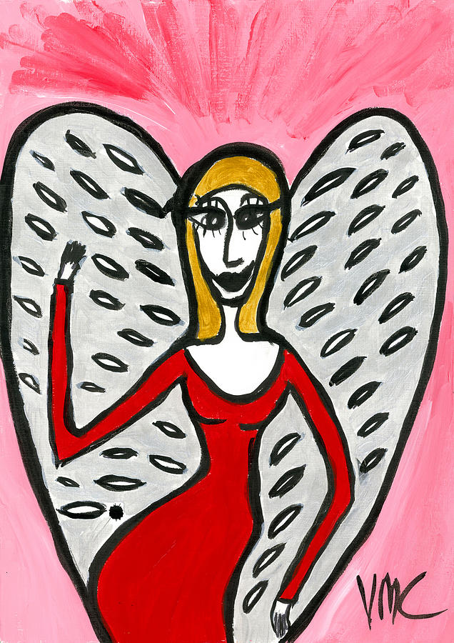 Angel Painting - Dassatrea Angel of Ascension by Victoria Mary Clarke