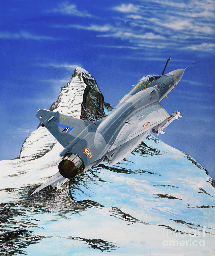 Dassault Mirage 2000C Painting by Steve Ferguson