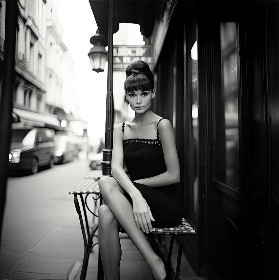 Audrey Hepburn Photograph - Date with Audrey  by My Head Cinema