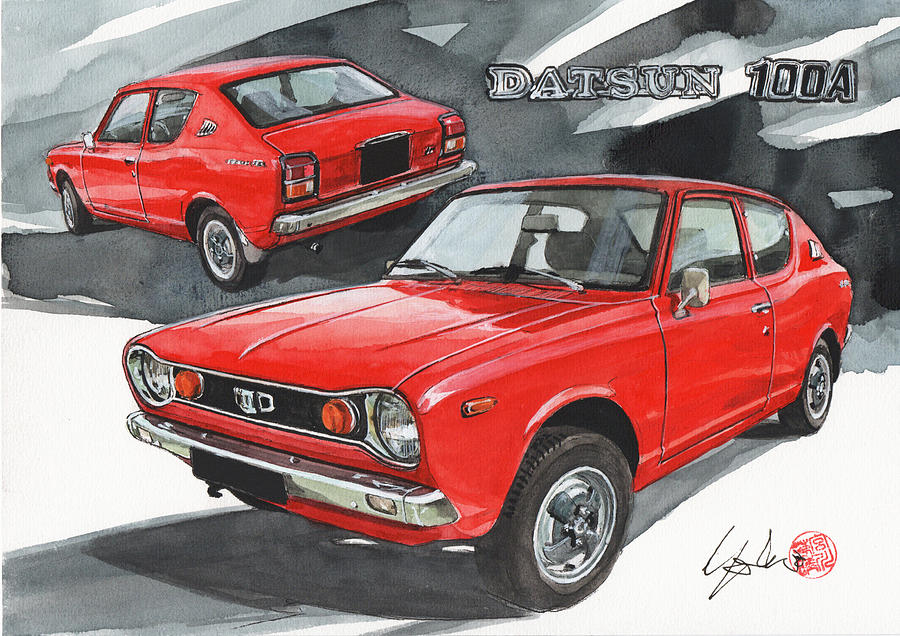 Datsun 100a из бумаги