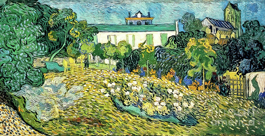 Daubignys Garden by Vincent Van Gogh 1890 Painting by Vincent Van Gogh