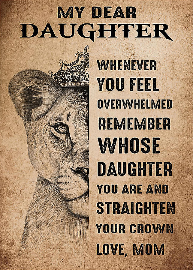 Daughter TO DAUGHTER LION OVERWHELMED Digital Art by Gambrel Temple ...