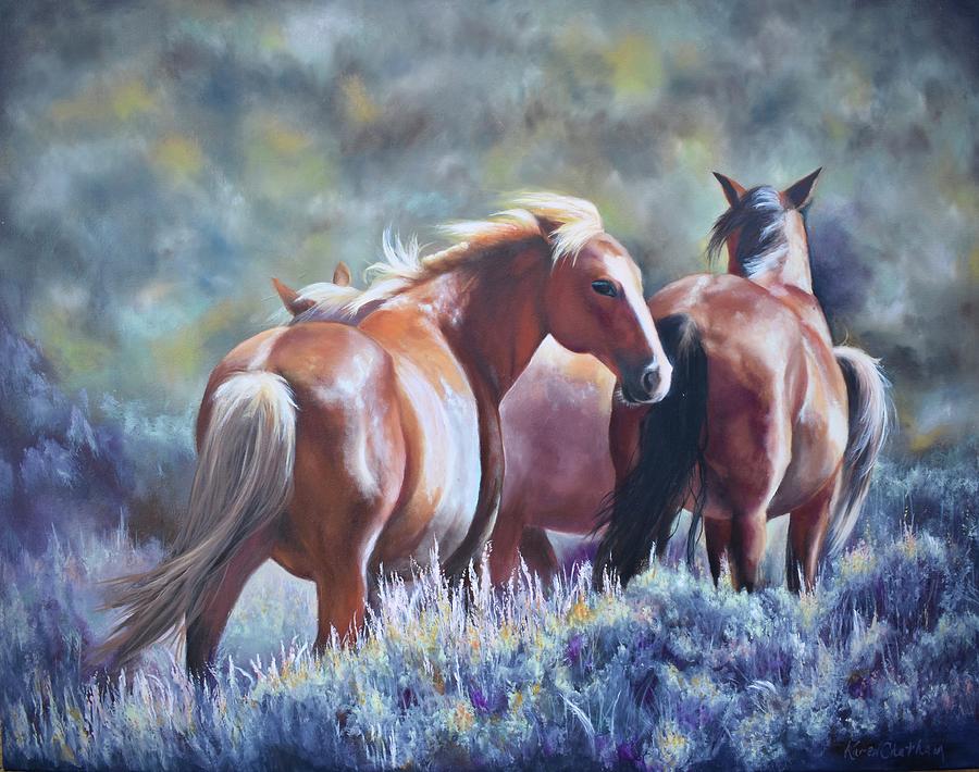 Western Decor Painting - Daughters Of The Sage by Karen Kennedy Chatham