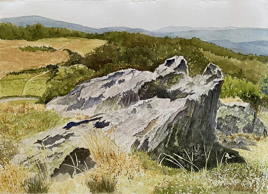 Daughton Park Rocks Painting by Joel Deutsch