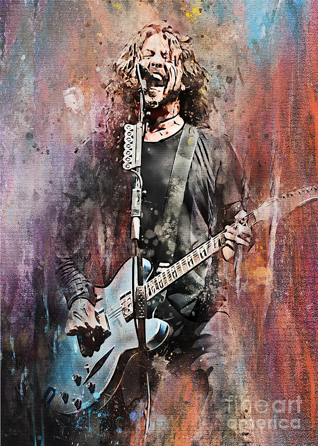 Dave Grohl Painting by Muhammad Irsan