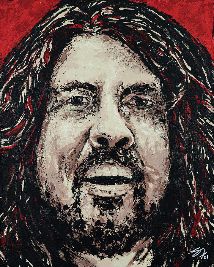 Dave Grohl  My Hero Painting by Steve Follman