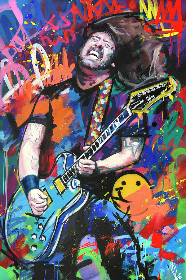 Dave Grohl Painting by Richard Day