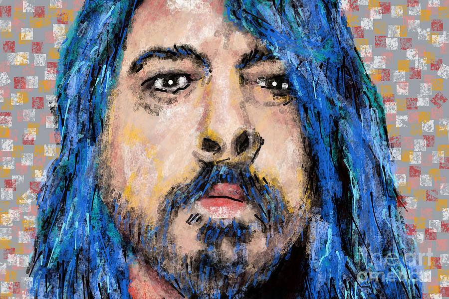 Dave Grohl The Foo Fighters Painting by Bradley Boug