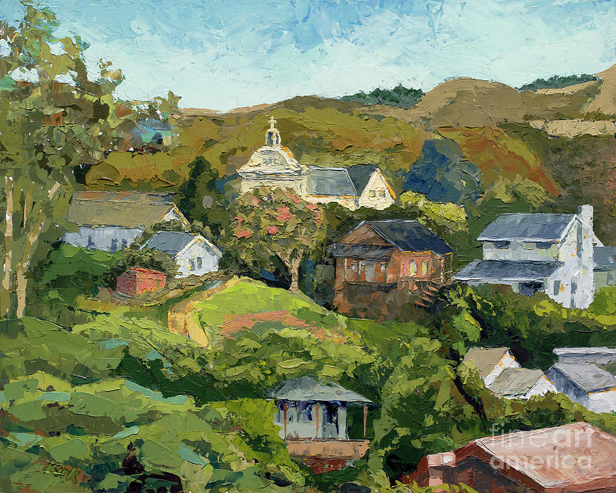Davenport - Viewed from the Tracks, 2012 Painting by PJ Kirk