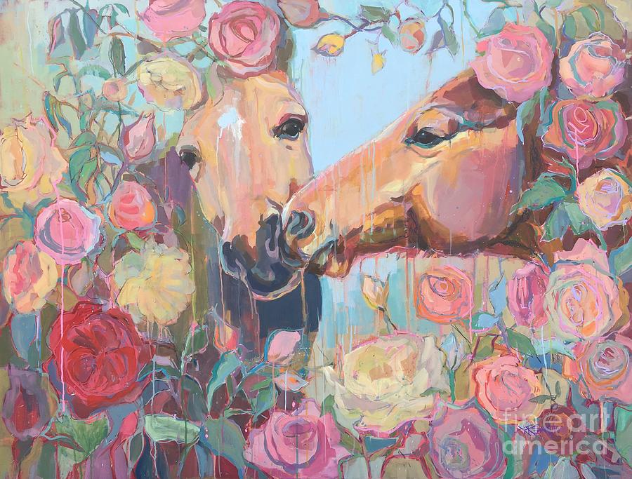 Rose Painting - David and Austin by Kimberly Santini