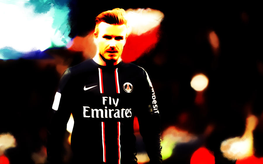 David Beckham Goal Mixed Media by Brian Reaves