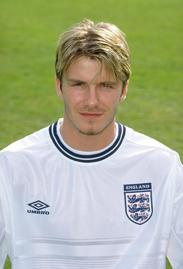David Beckham of England Photograph by Graham Chadwick