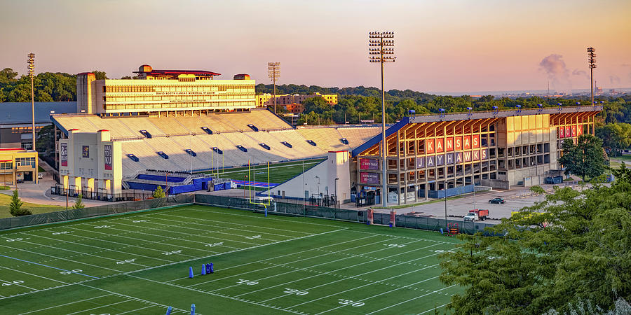 David Booth Kansas Memorial Stadium - Jayhawks Football Panorama ...