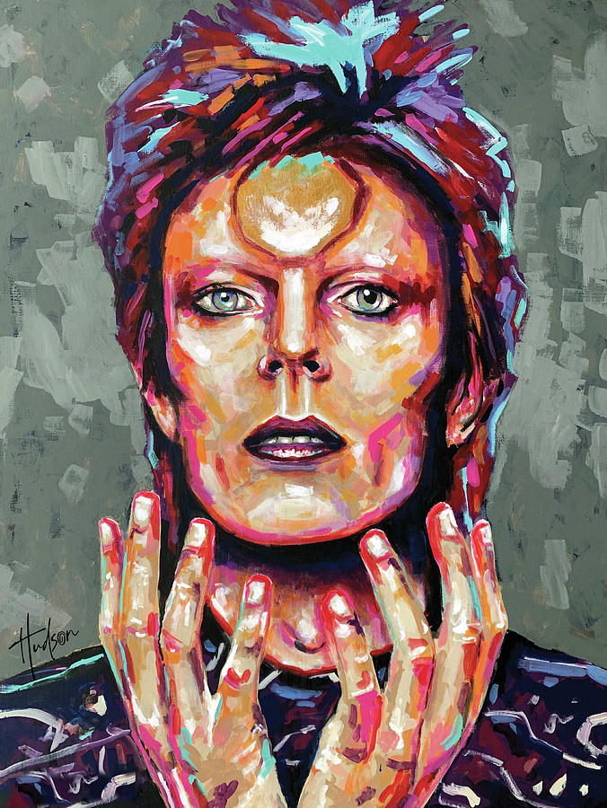 David Bowie as Ziggy Stardust Painting by Joshua Hudson - Pixels