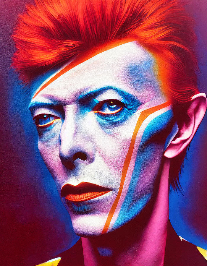 David Bowie Blue Eyed Digital Art by Craig Boehman - Fine Art America