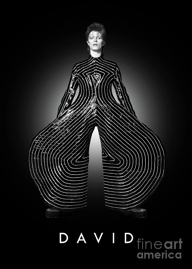 David Bowie Digital Art - David Bowie by Bo Kev