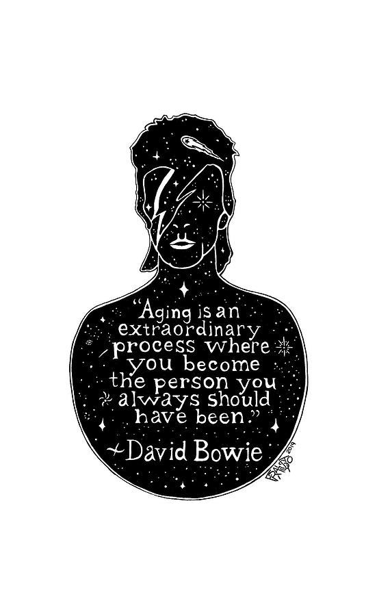 Pen And Ink Illustration Drawing - David Bowie Drawing by Rick Frausto Pen And Ink Illustration Drawing - David Bowie Drawing by Rick Frausto