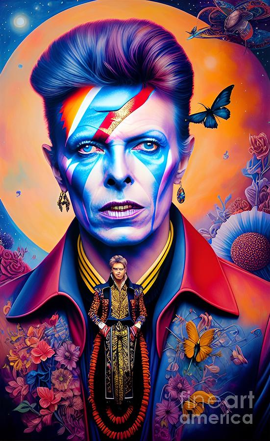 David Bowie Fantasy #1 Digital Art by Veronica Crockford - Fine Art America