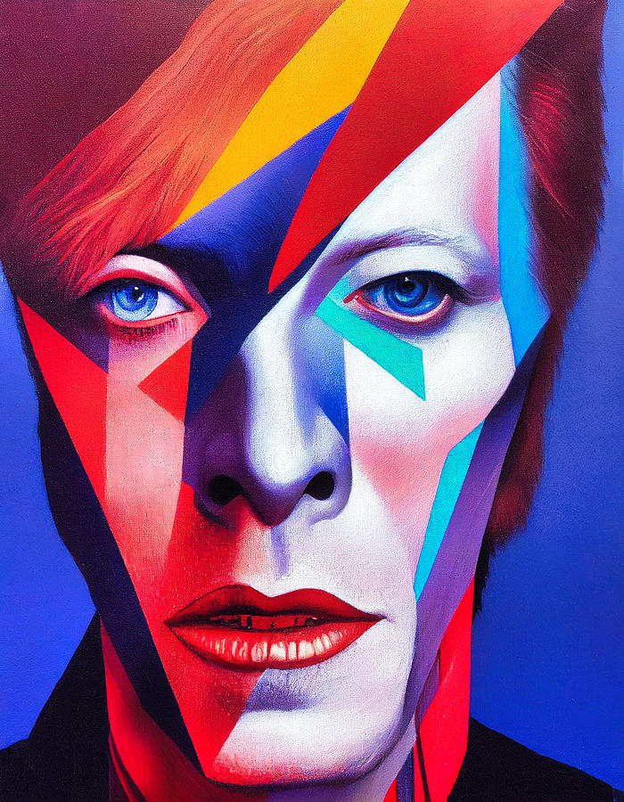 David Bowie Geometric #1 Digital Art by Craig Boehman - Fine Art America