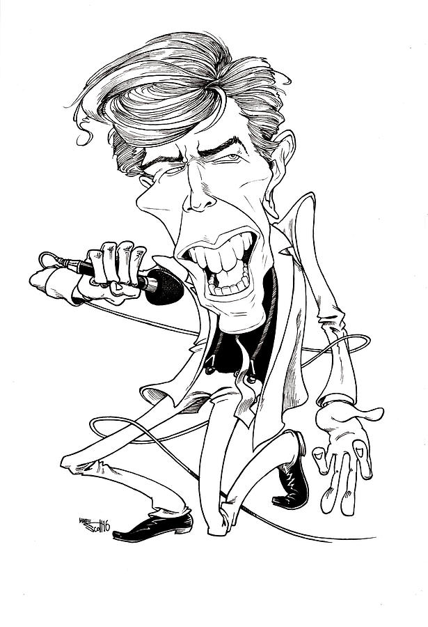 david bowie caricature