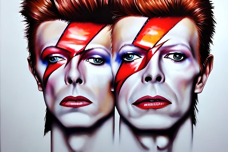 David Bowie oil painting Digital Art by Star Dreamer - Fine Art America