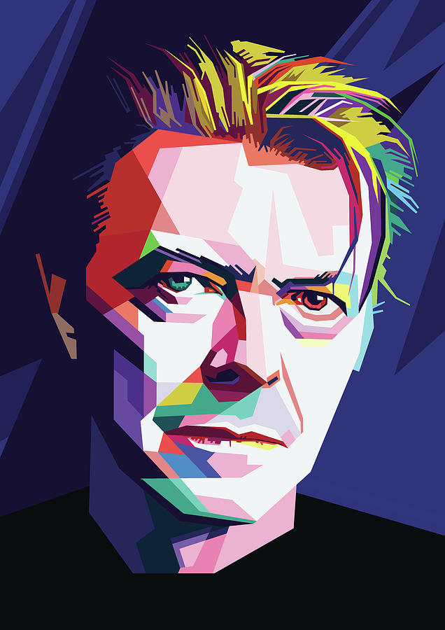 David Bowie Digital Art by Pat Purcell