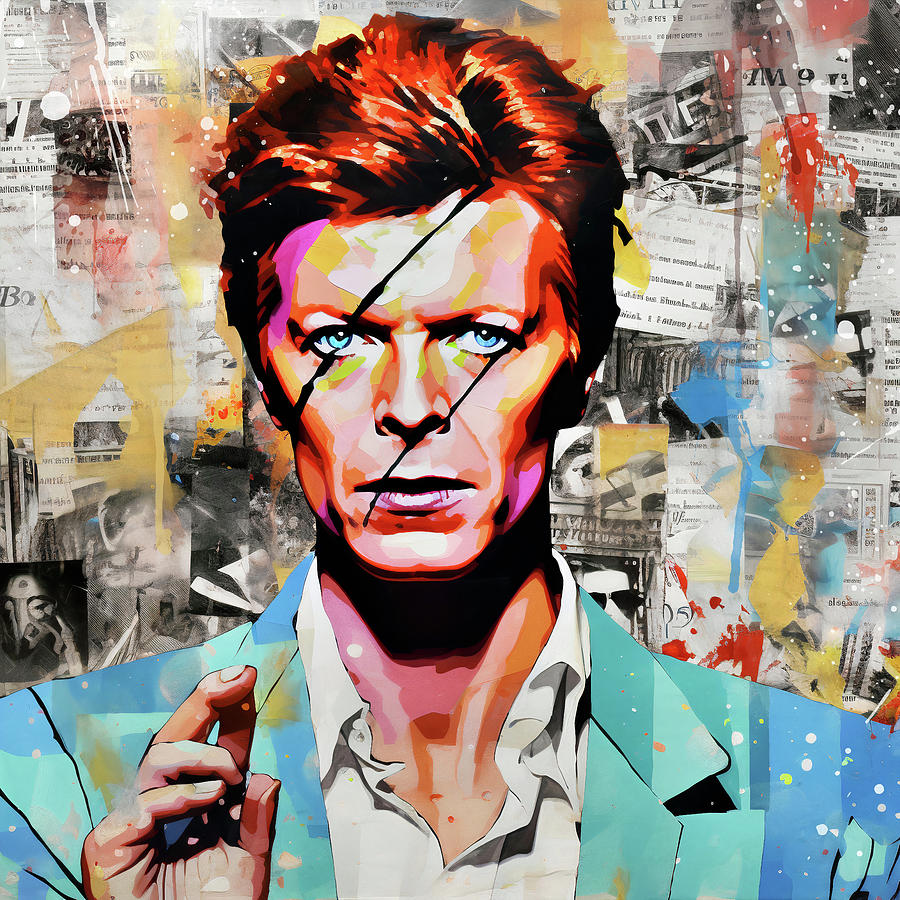 David Bowie Digital Art by Imagine ART