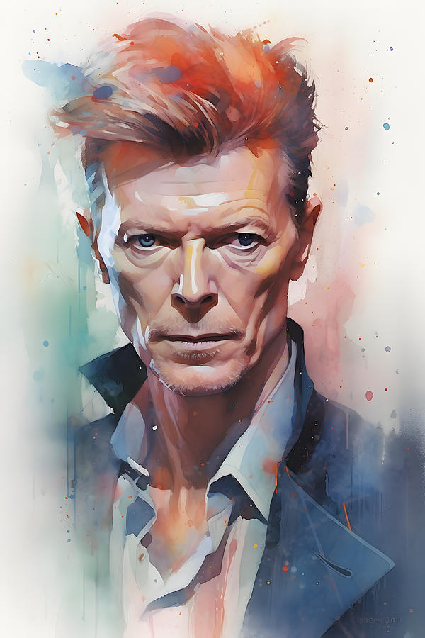 David Bowie Digital Art by Wravu White Raven Unique - Fine Art America