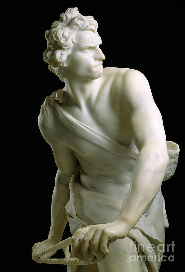 David, bust, Bernini, Gian Lorenzo  Sculpture by Gian Lorenzo Bernini