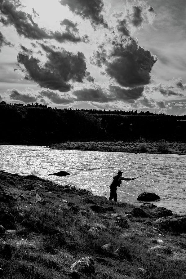 David fishing Tenkara Photograph by Link Jackson