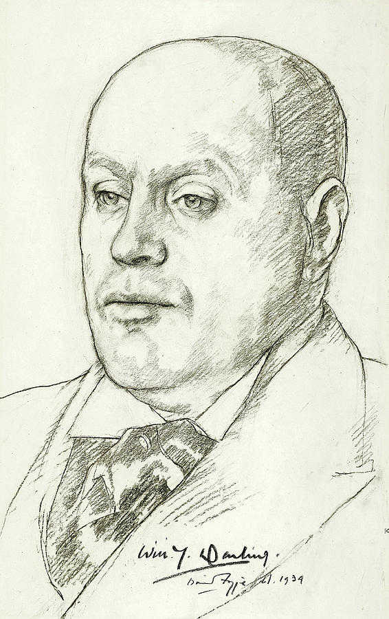 David Foggie , Portrait Of Sir William Young Darling, 1885 - 1962. Businessman And Author Digital Art