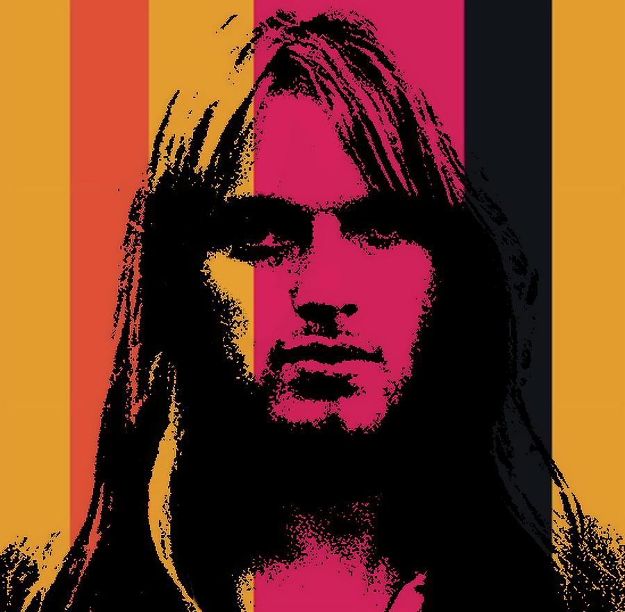 David Gilmour Digital Art by Bob Smerecki - Pixels