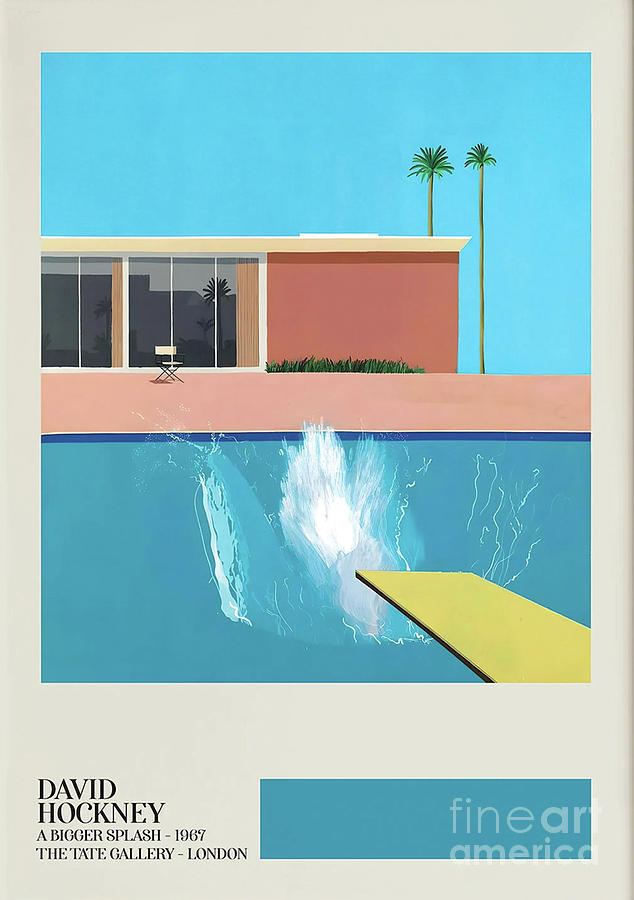 David Hockney Print - A Bigger Splash Digital Art by Herman Schofield ...