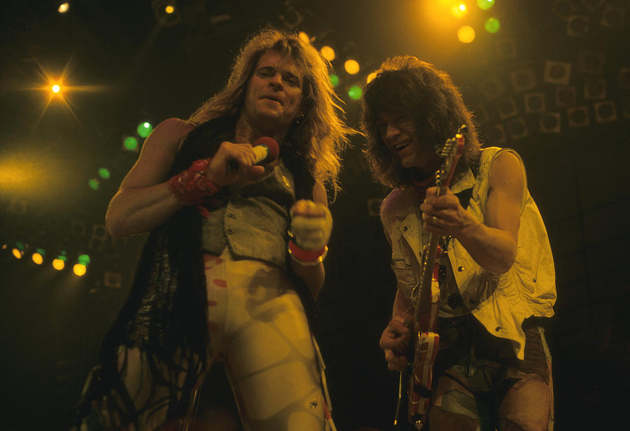 Van Halen Photograph - David Lee Roth and Eddie Van Halen by Rich Fuscia