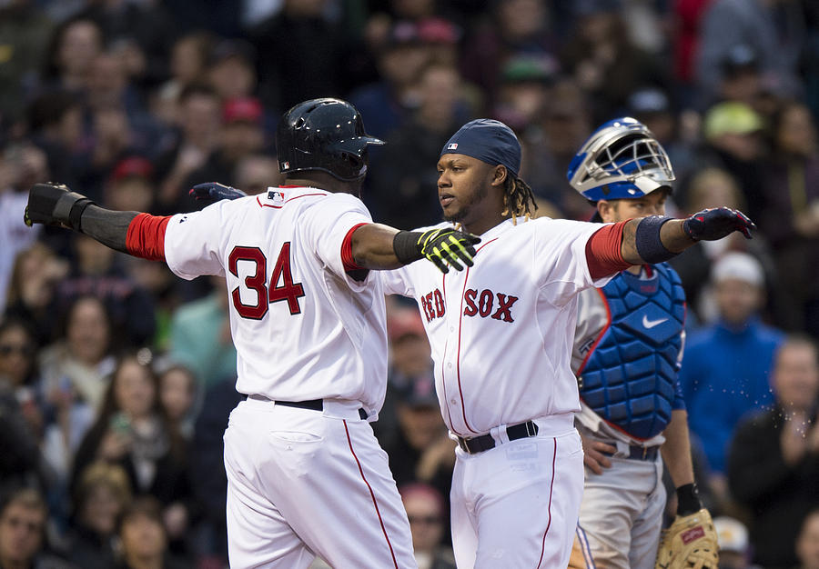 David Ortiz and Hanley Ramirez Photograph by Michael Ivins/Boston Red Sox