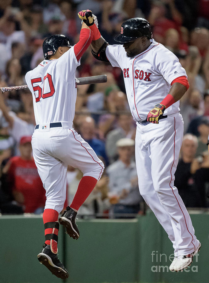 David Ortiz and Mookie Betts Photograph by Michael Ivins/boston Red Sox David Ortiz and Mookie Betts Photograph by Michael Ivins/boston Red Sox