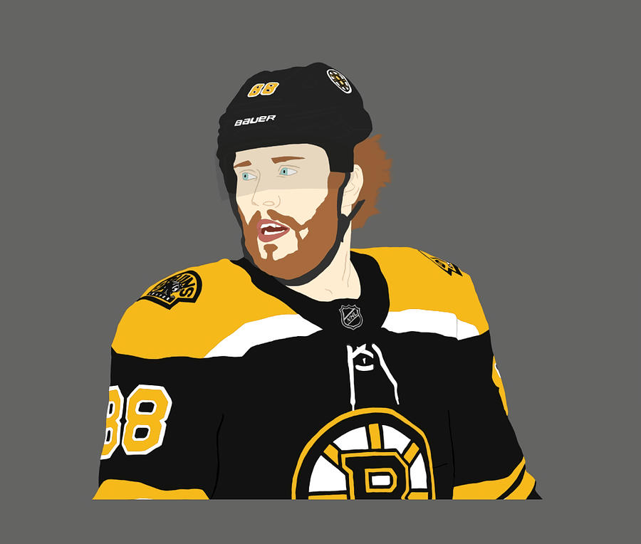 david pastrnak digital drawing design Comforter Painting by Evans ...