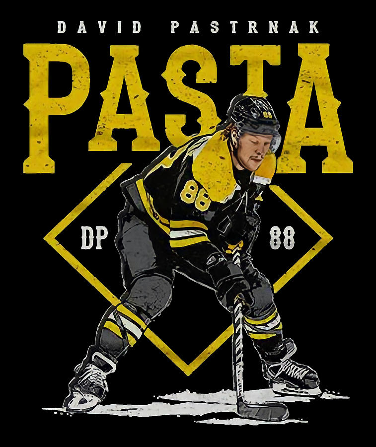 David Pastrnak Pasta Digital Art by Kelvin Kent - Pixels